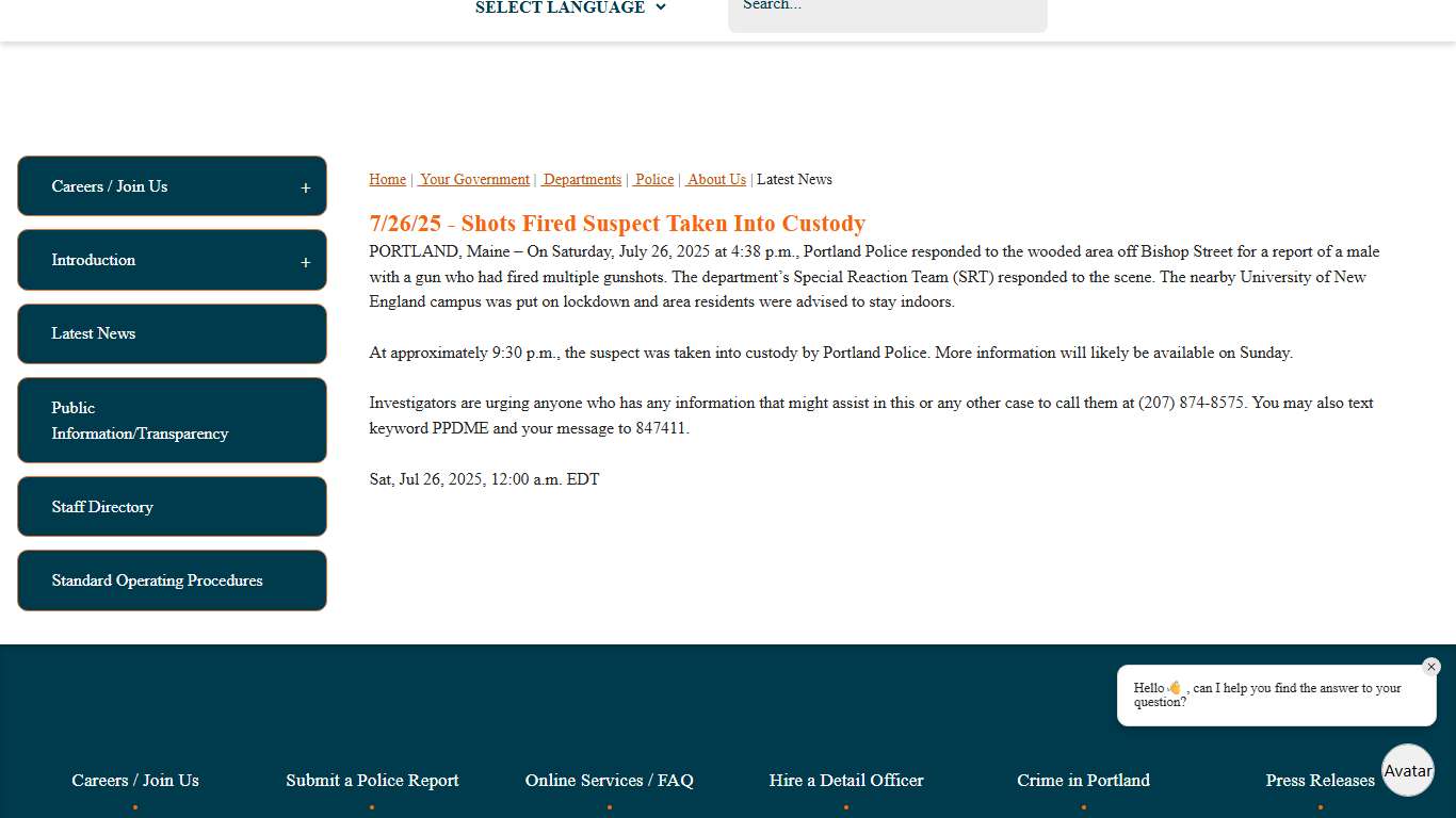 News/Press Releases Portland, ME - Official Website